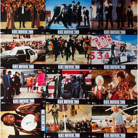 Blues Brothers 2000 Lobby Cards 9x12 In