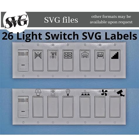Light Switch Decal Switch Decals Shower Lighting How To Make Labels