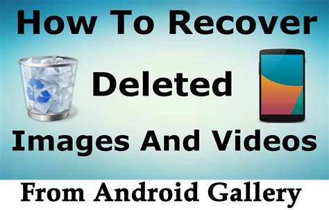 Before we get to the solutions, it is important to take a moment to look at whether it is possible to actually recover the deleted photos. How to Recover Disappeared Photos & Videos from Android ...