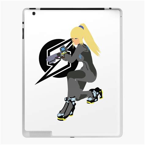 Zero Suit Samus Vectorminimalist Black Outfit Black Logo Ipad