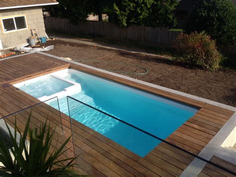 fibreglass plunge pool swim spa spa combo contemporáneo piscina vancouver de ca pools