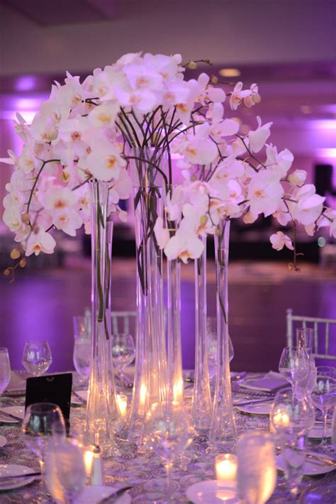 Tall Orchid Centerpiece Elizabeth Anne Designs The Wedding Blog
