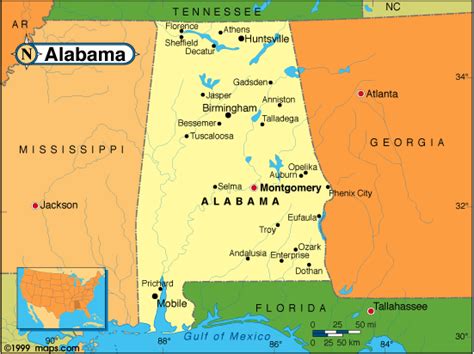 Alabama Base And Elevation Maps