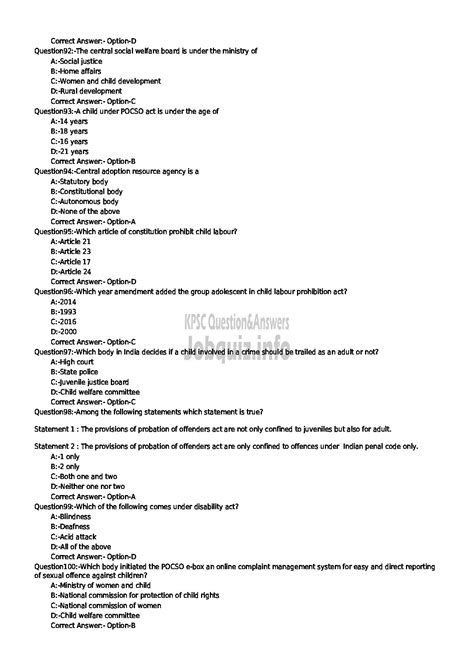 PROBATION OFFICER GR II SOCIAL JUSTICE DEPARTMENT : page 10 - Kerala
