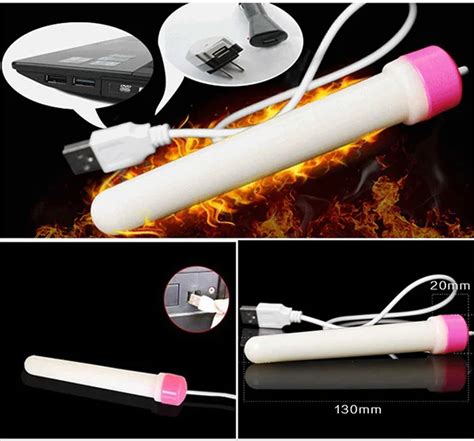 new fashion usb vibrator heating rod for pocket pussy and male masturbator heater adult sex toy