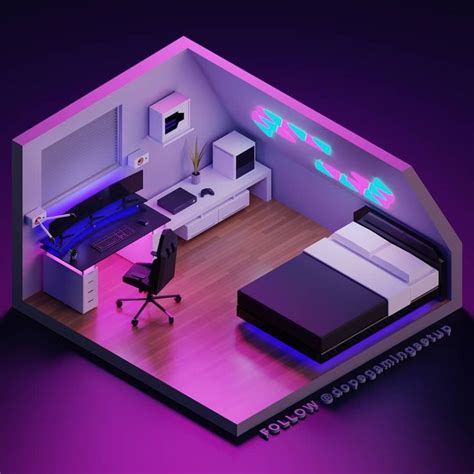 3d Model Bedroom Gaming Room Design Joanamtfjoana