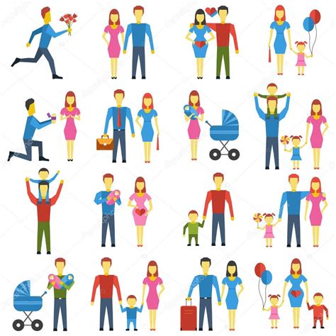 Fu costruita nel 1733 dalla famiglia sommariva sulla riva del serio morto. Vettore: di icone stilizzate | Famiglia icone stilizzate ...
