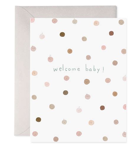 Greeting Card Welcome Baby – Bonjour Baby Baskets - Luxury Baby Gifts