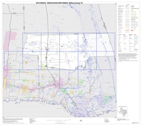2010 Census County Block Map Willacy County Index Side 1 Of 1 The