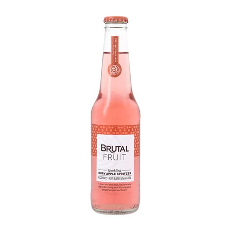 brutal fruit ruby apple spritzer non returnable bottle 24x275ml prestons liquor stores