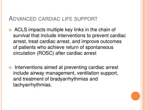 Advanced Cardiac Life Supportacls