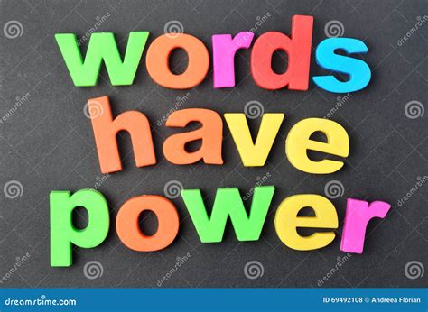 Words Have Power On Background Stock Photo Image Of Concept