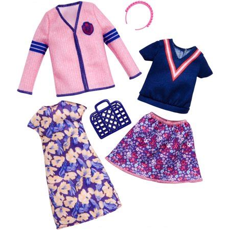 Barbie® doll has the best fashions to put together a fabulous outfit for every occasion you can. Barbie Varsity Fashion 2-pack - Walmart.com