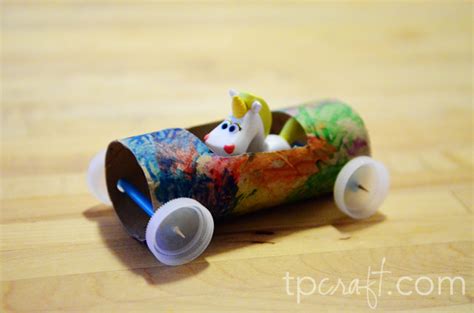 Toilet Paper Roll Race Car