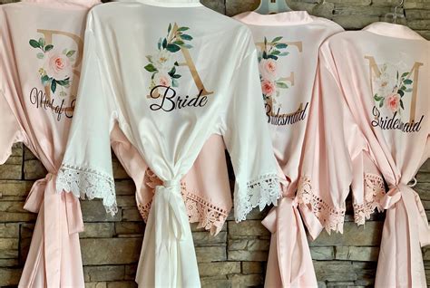 Custom Bridesmaid Robes Bridesmaid Robes Set Bridesmaid Gift Custom Wedding Robe Gift For Bride