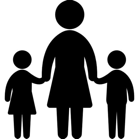 Mother With Two Childs Free Vector Icons Designed By Freepik Free