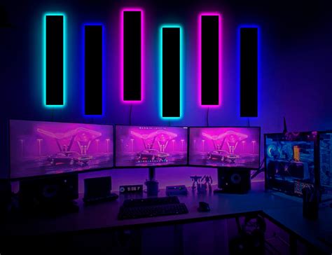 Tuya Wifi Led Lightbar For Gaming Room Rgb Color Changing Music Sync