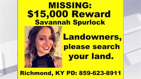 new signage to be posted in search for savannah spurlock