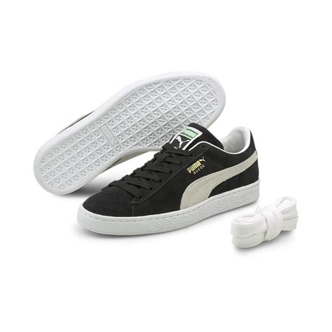 suede classic xxi trainers black puma puma south africa official shopping site