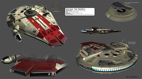 Star Wars Yt 2600 Freighter The Wildfire By Calamitysi On Deviantart
