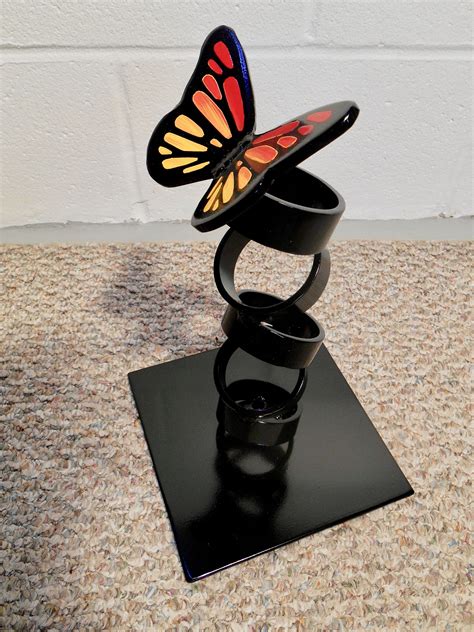Desktop Metal Sculpture Monarch Butterfly Sculpture Modern Etsy