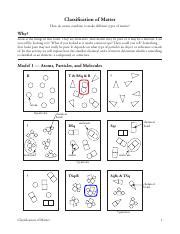 Worksheets are classification of matter answer key, chemistry crunch name key classificat. POGIL.pdf - Classification of Matter How do atoms combine ...