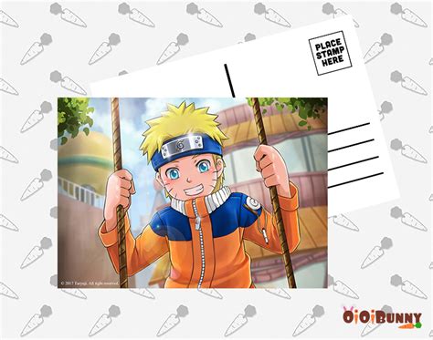 Naruto Uzumaki Postcard Oioibunny
