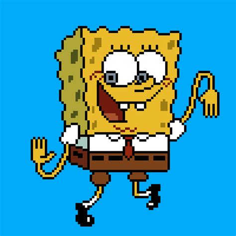 I Made A Pixel  Of Spongebob Dancing Similar To That Squidward