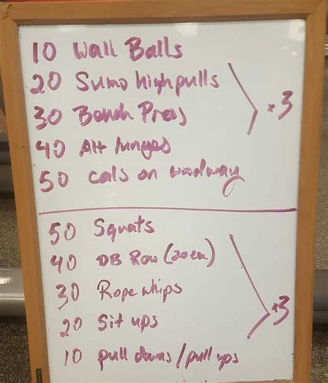 Count Down Workout Wall Balls Fit Board Workouts Ups Count Boards