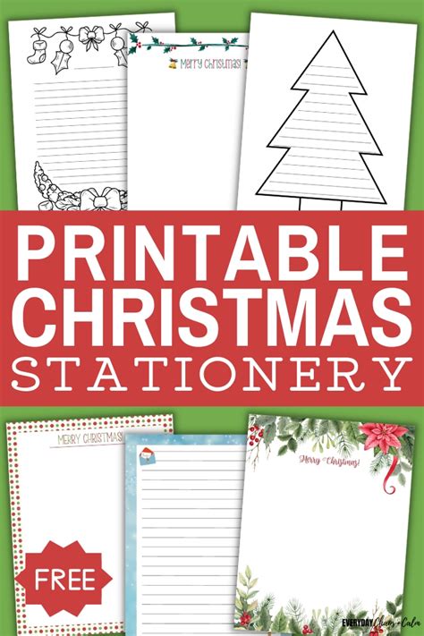 Free Printable Christmas Stationery And Writing Paper