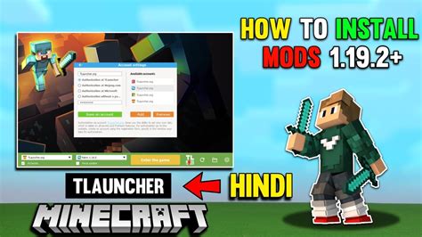 How To Install Mods In Minecraft 1192 Tlauncher Hindi Minecraft