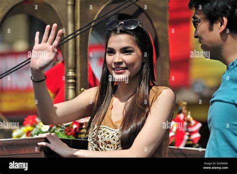Rhian Ramos Filipino Actress Model Singer At The Sinulog Festival Cebu City Philippines Stock