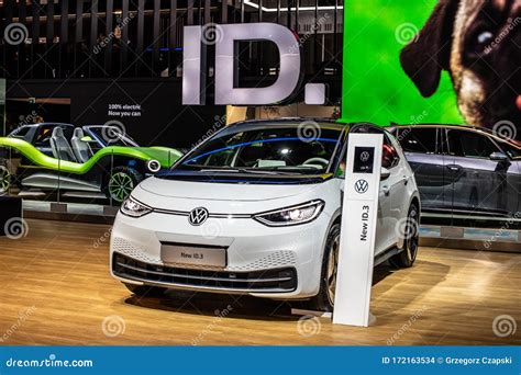 Volkswagen Vw Id3 Electric Car Id Brussels Motor Show Meb Platform