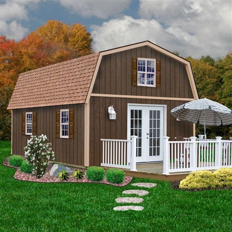 Best Barns Richmond 16x32 Wood Shed Free Shipping