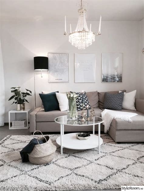 If you think beige for the living room is boring, it's time to reconsider. Beautiful small living room in neutral colors. Grey, beige ...