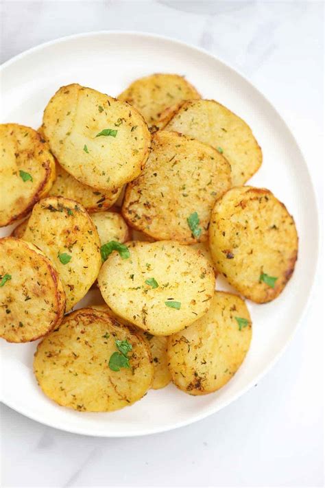 Air Fryer Sliced Potatoes Potato Slices In Air Fryer Recipe Vibes