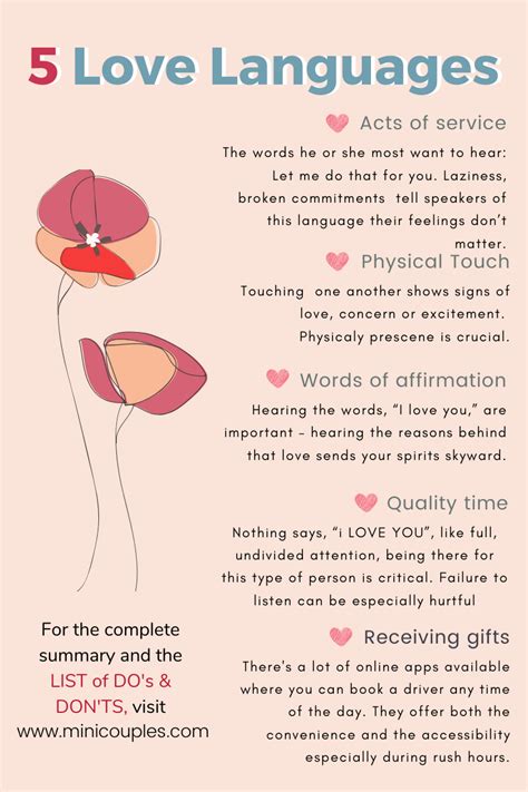 The 5 Love Languages For A Happy Marriage And A Happy Life Love