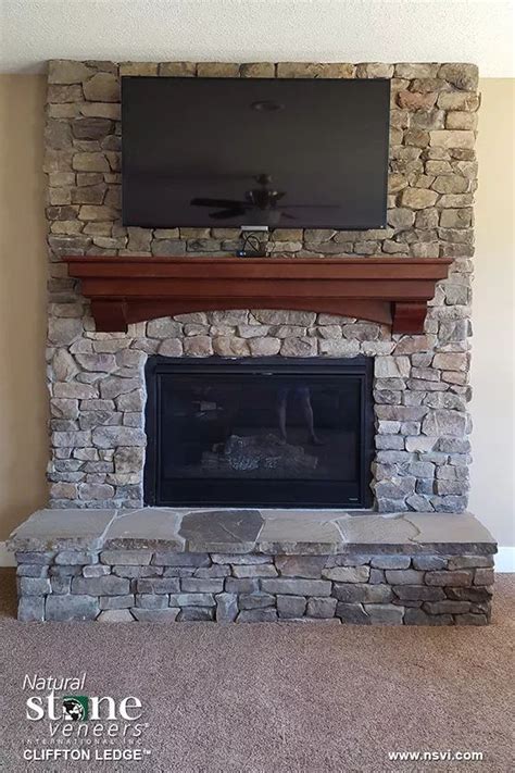 cliffton ledge™ fireplace 2 fond du lac natural stone real stone veneer stone veneer