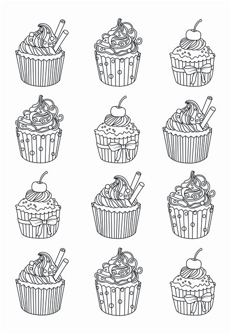 cake coloring pages  adults luxury andy warhol coloring pages  coloring home cupcake