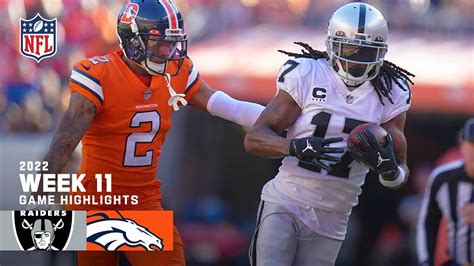Las Vegas Raiders Vs Denver Broncos 2022 Week 11 Game Highlights