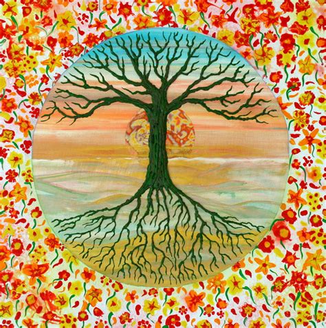 Baum Des Lebens Baum Des Lebens Blumen Tree Of Life Lebensbaum Von
