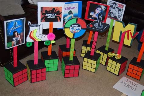 80s Centerpieces 80s Party Decorations 80s Birthday Parties 80s Theme Party