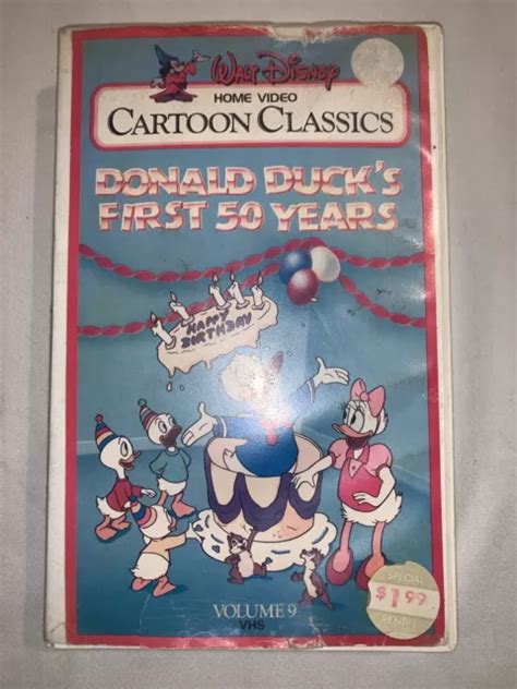 Walt Disney Cartoon Classics Donald Ducks First 50 Years Vol 9 Vhs