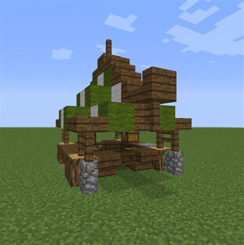 30+ medieval build hacks and ideas. Medieval Marketplace Stall - Blueprints for MineCraft ...