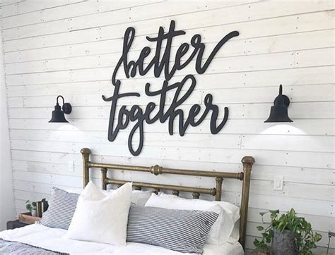 Better Together Sign 3 Sizes Above The Bed Decor Above Etsy