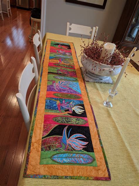Bird Of Paradise Flower Table Runner 5x7 6x10 8x12 Quilted Table