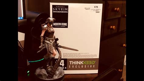 Modern Icons 4 Skyrim Dragonborn Statue From Thinkgeek Youtube