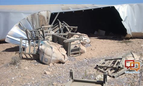 Semitractor Trailer Carrying 800k In Dimes Crashes Spills Load St