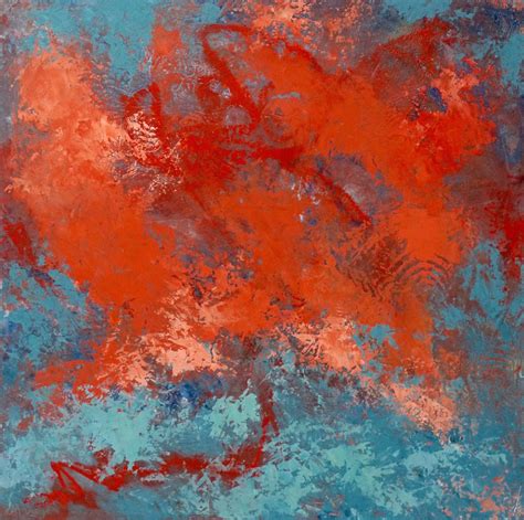 Teal coral poster, coral reef printmaking sea, reef, blue, ocean png. Abstract Oil Paintings: Coral Reef 3 by Marcy Brennan Art