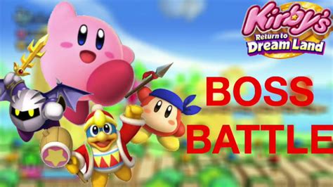 Boss Battle Kirbys Return To Dreamland Youtube